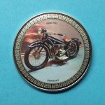 2009 Farbmedaille Motorradlegenden "BMW R32", Neusilber PP