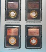 Medaillensatz 25 J. Deutsche Einheit 12 Medaillen Silber/ Kupfer vergoldet