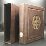 Philswiss Ringbinder/ Kassette Braun (Bundesadler) neuwertig