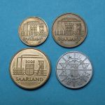 Saarland 1954/1955 10 - 100 Franken vz