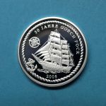 2008 Medaille GORCH FOCK, versilbert PP