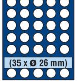 Safe Einzelkassette NOVA DeLuxe für 35 Münzen à 26 mm Ø Nr. 63260 Neu