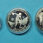 Griechenland 1982 Münzenset Leichtathletik WM Athen, Etui 900er Silber PP