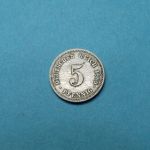 Kaiserreich 1889 E 5 Pfennig CuNi kleiner Adler
