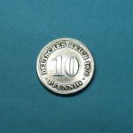 Kaiserreich 1876 A 10 Pfennig CuNi kleiner Adler