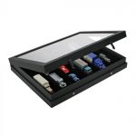Safe Premium-Vitrine "Black Edition" mit 6 Fächern à 275 x 57 mm Nr. 5674 Neu