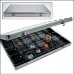 Safe Sammel-Vitrine "Alu" (für Kleinporzellan, Mineralien usw.) Nr. 5876 Neu