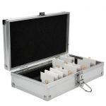 Safe Alu-Koffer für 100 Münzrähmchen (50 x 50 mm) Nr. 295 Neu