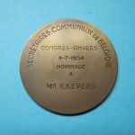 Belgien Congres-Anvers 4.7.1954 Hommage a R. Kevers vz