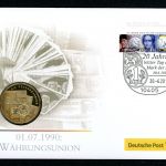 BRD 2010 Tombak Medaille "Währungsunion" im Numisbrief PP