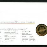 BRD 2010 Tombak Medaille "Erste freie Parlamentswahl" im Numisbrief PP