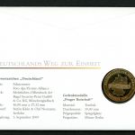 BRD 2009 Tombak Medaille "Prager Botschaft" im Numisbrief PP