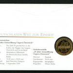 BRD 2009 Tombak Medaille "Grenzöffnung Ungarn-Österreich" Numisbrief PP