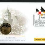 BRD 2009 Tombak Medaille "Montagsdemonstrationen" im Numisbrief PP