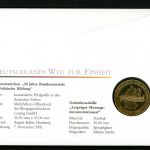 BRD 2009 Tombak Medaille "Montagsdemonstrationen" im Numisbrief PP