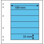 Schaubek Blankoblätter gelblich-weiß 6 Taschen, 5 Blatt SBL15-5 Neu