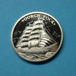 Medaille "Gorch Fock" CuNi versilbert PP