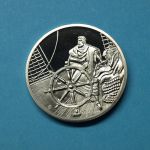 Medaille "Gorch Fock" CuNi versilbert PP