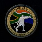 2010 Medaille Südafrika Fussball WM Teilnehmer PP
