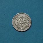 Deutsches Reich 1909 F 1/2 Mark Silber