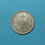 Deutsches Reich 1906 D 1/2 Mark Silber