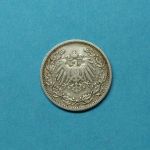 Deutsches Reich 1906 F 1/2 Mark Silber