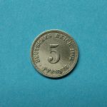 Deutsches Reich 1902 D 5 Pfennig großer Adler
