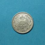 Deutsches Reich 1906 F 1/2 Mark Silber