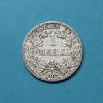Deutsches Reich 1885 A 1 Mark großer Adler Silber