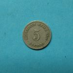 Deutsches Reich 1898 F 5 Pfennig großer Adler