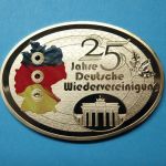 Gigant Medaille 2015 Bundeshauptstadt, CU vergoldet, Swarovski PP