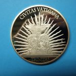 Gigant Medaille 2015 Jesus + Heilige Dreifaltigkeit, CU vergoldet PP