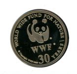Sowjetunion 1987 Numisbrief Medaille Eisbären 30 Jahre WWF, CuNi PP