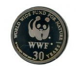 Rumänien 1993 Numisbrief Medaille Pelikan 30 Jahre WWF, CuNi PP