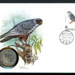 Ungarn 1988 Numisbrief 50 Forint Rotfussfalke, WWF CuNi unzirkuliert