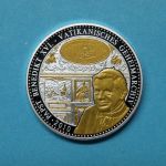 2010 Medaille Benedikt XVI. Geheimarchiv des Vatikan, teilvergoldet PP