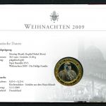 Vatikan 2009 Numisbrief mit Medaille Weihnachte 2009 BU
