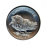 Schweiz Medaillenblatt Tiere der Heimat Kampfläufer Medaille Feinsilber