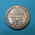 Medaille 100 Jahre Fröhlich & Klüpfel Maschinenbau vz
