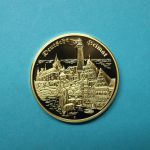 Medaille 2009 Deutsches Heimat Holstentor, vergoldet PP