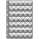 Leuchtturm Hüllen Schwarz Compart für 42 Kronkorken/Champagner-Deckel 305080 Neu