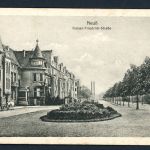 AK Neuss um 1917 Kaiser-Friedrich-Straße mit Droschke