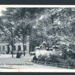 AK Neuss 1910 Schwanndenkmal und Postamt