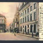 AK Neuss 1904 Rathaus mit Blick Richtung Oberstraße, coloriert