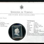 Vatikan 2010 Numisbrief mit 5 $ Cook IGrabtuch von Turin unzirkuliert