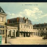 AK Charlesville-Mezieres, Frankreich 1914 Bahnhof