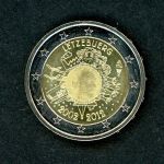 Luxemburg 2012 2 Euro 10 Jahre Euro Bargeld ST