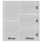 Lindner Klarsichthüllen mit 5 Taschen für Postkarten 826P (10er Pack) Neu