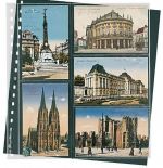 Lindner Klarsichthüllen mit 5 Taschen für Postkarten 826P (10er Pack) Neu