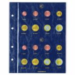 Leuchtturm Münzblätter VISTA für Euro-Kursmünzensätze (2er Pack) 315537 Neu